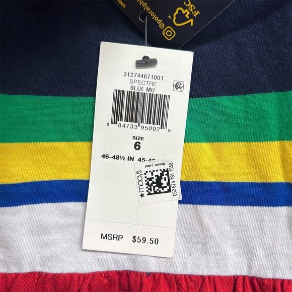 Polo Ralph Lauren Striped Tank Sundress Dress Girl’s Size 6 NEW NWT - Picture 9 of 9